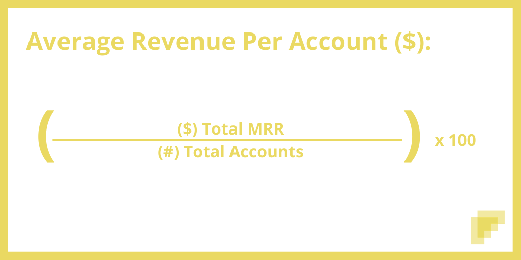 Average Revenue Per Account Formula