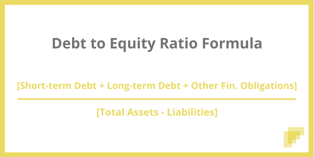 Debt to Equity Ratio Formula